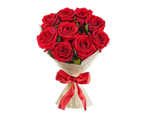 9 roses. Shop in Ukrainian Marriage Agency.