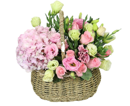 Mixed flowers Basket. Shop in Ukrainian Marriage Agency.