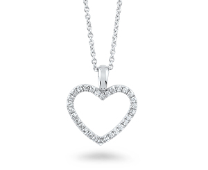 Silver chain with a heart-shaped pendant . Shop in Ukrainian Marriage Agency.
