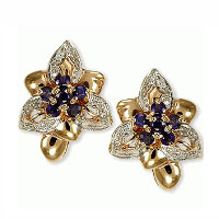Flowershaped earrings. Shop in Ukrainian Marriage Agency.