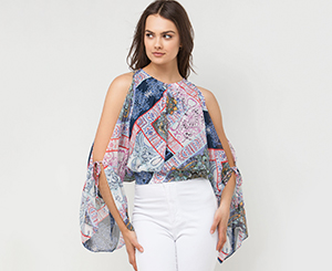 Multi-colored blouse. Shop in Ukrainian Marriage Agency.