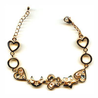 Golden metal  bracelet. Shop in Ukrainian Marriage Agency.