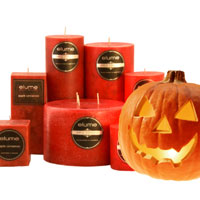 The pumpkin and candles. Shop in Ukrainian Marriage Agency.