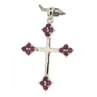 Cross Crucifix with stones. Shop in Ukrainian Marriage Agency.