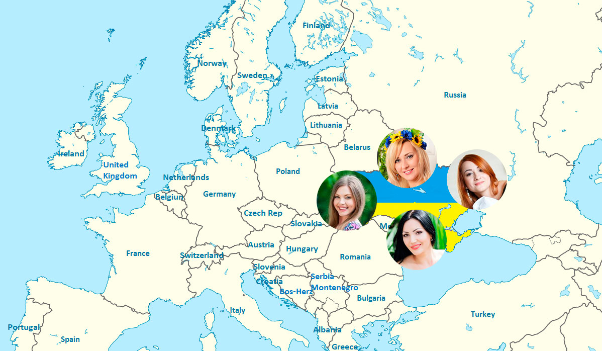 Europe matrimony - map